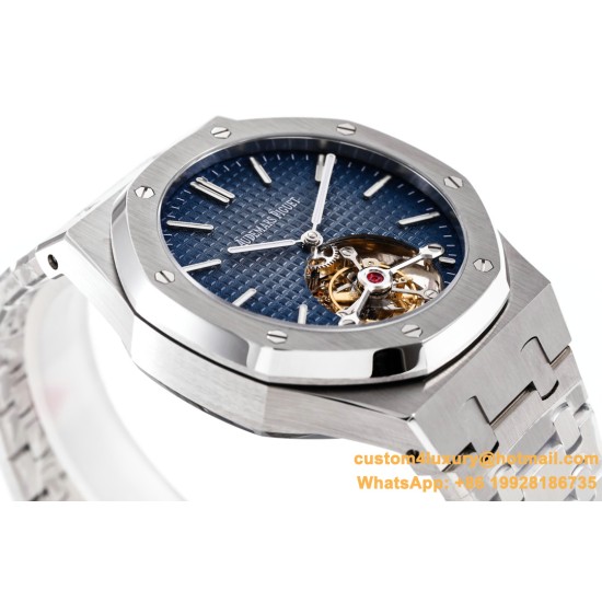 Royal Oak Tourbillon 41mm SS/SS Blue/Stk R8F V2 Flying Tourbillon