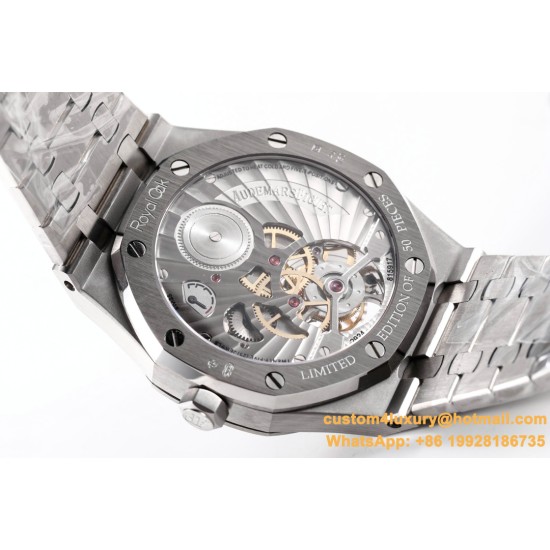 Royal Oak Tourbillon 41mm SS/SS Blue/Stk R8F V2 Flying Tourbillon