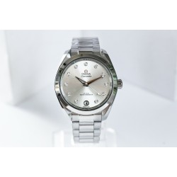 OMEGA- Aqua Terra 150M 34mm Ladies SS/SS S.Wht/Dm VSF A8800