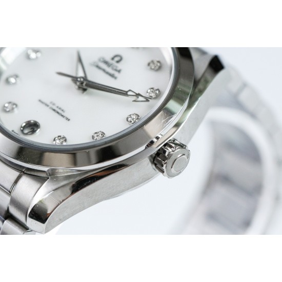 OMEGA- Aqua Terra 150M 34mm Ladies SS/SS W.MOP/Dm VSF A8800