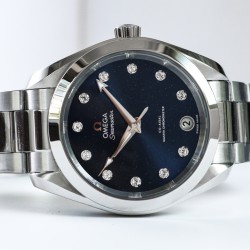 OMEGA- Aqua Terra 150M 34mm Ladies SS/SS BLUE.MOP/Dm VSF A8800