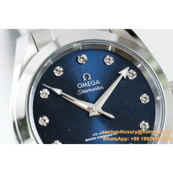 OMEGA- Aqua Terra 150M 34mm Ladies SS/SS BLUE.MOP/Dm VSF A8800