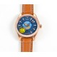 OMEGA-Aqua Terra 150M 43mm Worldtimer Diamonds RG/LE Blue Dial GBF A8938