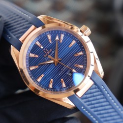 OMEGA-Aqua Terra 150M 41mm RG/RU Blue Dial GDF MY8215
