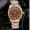 OMEGA-Aqua Terra 150M 41mm SS/SS Rose Gold Bezel Brown Dial GDF A8500