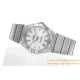 OMEGA - Constellation Ladies 28mm SS/SS Wht MOP Stk 8848F Swiss Qtz