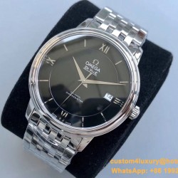 OMEGA - De Ville Prestige Mens 40MM SS/SS Black TWF Asia 2824
