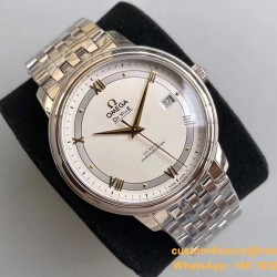 OMEGA - De Ville Prestige Mens 40MM SS/SS White TWF Asia 2824
