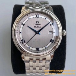 OMEGA - De Ville Prestige Mens 40MM SS/SS Silver TWF Asia 2824