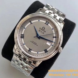 OMEGA - De Ville Prestige Mens 40MM SS/SS Silver TWF Asia 2824