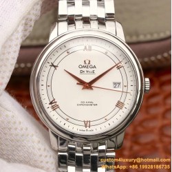 OMEGA - De Ville Prestige Mens 40MM SS/SS White Dial MKS MY9015