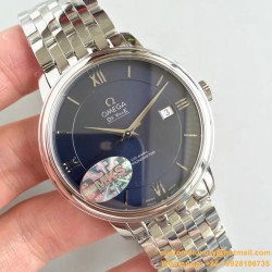 OMEGA - De Ville Prestige Mens 40MM SS/SS Blue MKS MY9015