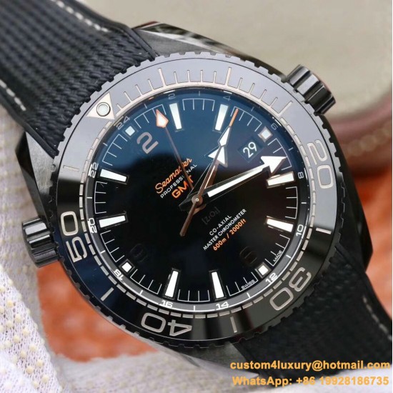 Planet Ocean 45.5mm Deep Black CER/NY Blk VSF A8906 V2 Super Clone