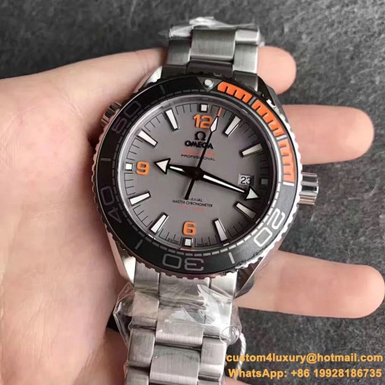Omega - Planet Ocean 43.5mm SS/SS Grey/Org OMF Asia 2836 Mod
