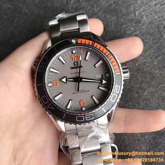 Omega - Planet Ocean 43.5mm SS/SS Grey/Org OMF Asia 2836 Mod