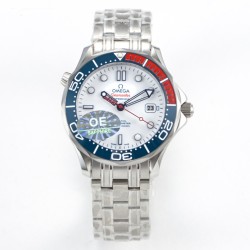 Omega - Seamaster Commander 007 41MM SS/SS White URF MY8205 Mod