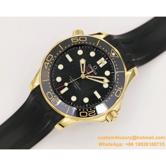 Omega - Seamaster 300m James Bond 007 2019 42MM YG/RU Black Diaml ORF A8806