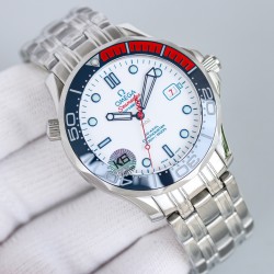 Omega - Seamaster 300m James Bond 007 2019 42mm SS/SS White Dial k6F A8806