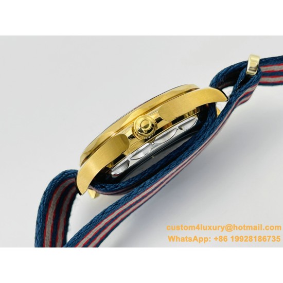 OMEGA - Seamaster Commander 007 42MM YG/NY White Dial OMF A2507
