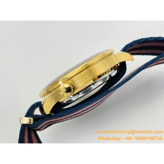 OMEGA - Seamaster Commander 007 42MM YG/NY White Dial OMF A2507