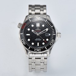 OMEGA - Seamaster 300m 007 50th 42MM SS/SS Black Dial OMF A2824