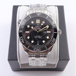 OMEGA - Seamaster 300m 007 50th 42MM SS/SS Black Dial OMF A2824