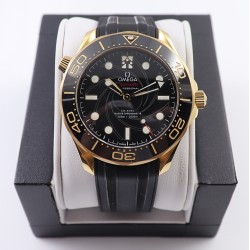 OMEGA - Seamaster 300m 007 50th 42MM YG/RU Black Dial OMF A2824