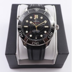 OMEGA - Seamaster 300m 007 50th 42MM SS/RU Black Dial OMF A2824