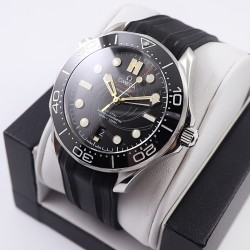 OMEGA - Seamaster 300m 007 50th 42MM SS/RU Black Dial OMF A2824