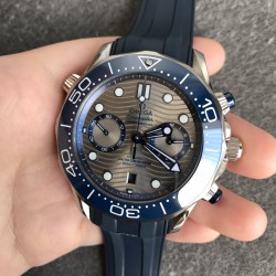 Omega - Seamaster 300m Chrono 44MM SS/RU Grey Textured Diaml UMF Asia 9900