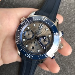 Omega - Seamaster 300m Chrono 44MM SS/RU Grey Textured Diaml UMF Asia 9900