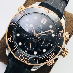 Omega - Seamaster 300M Chronograph 44mm SS/RG/RU Black Dial TWF A9900