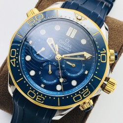 Omega - Seamaster 300M Chronograph 44mm SS/YG/RU Blue Dial TWF A9900