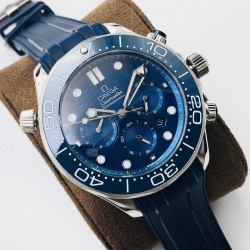 Omega - Seamaster 300M Chronograph 44mm SS/RU Blue Dial TWF A9900