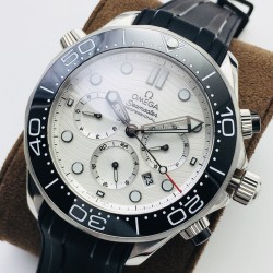 Omega - Seamaster 300M Chronograph 44mm SS/RU White Dial TWF A9900