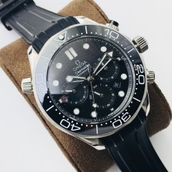 Omega - Seamaster 300M Chronograph 44mm SS/RU Black Dial TWF A9900