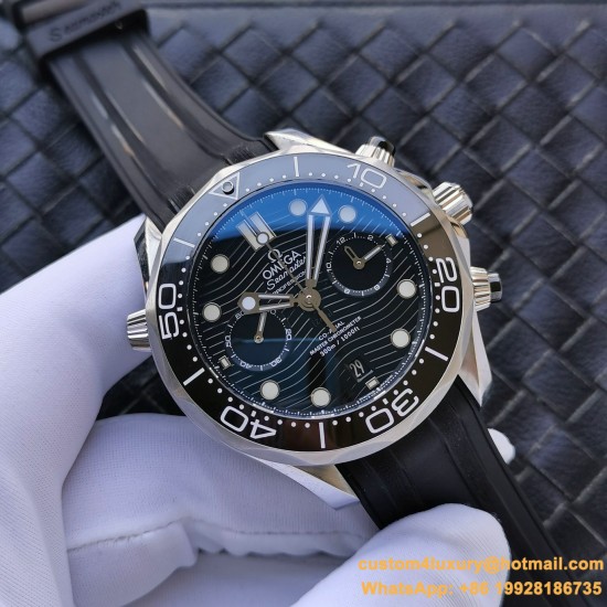 OMEGA - Seamaster 300m Chronograph 44mm SS/RU Black Dial GDF A9900