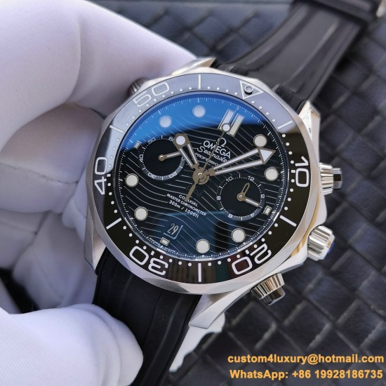 OMEGA - Seamaster 300m Chronograph 44mm SS/RU Black Dial GDF A9900