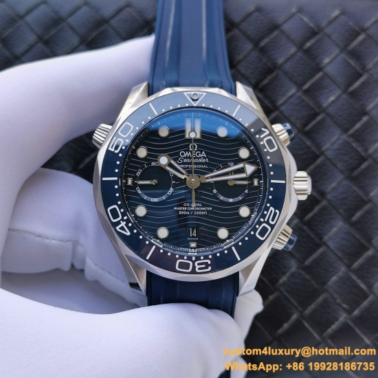 OMEGA - Seamaster 300m Chronograph 44mm SS/RU Blue Dial GDF A9900