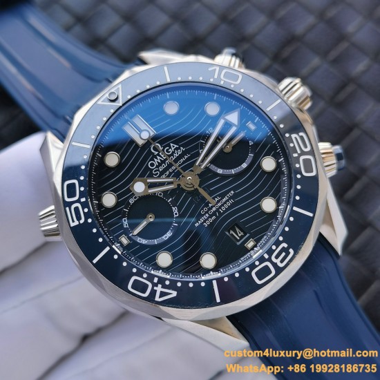 OMEGA - Seamaster 300m Chronograph 44mm SS/RU Blue Dial GDF A9900