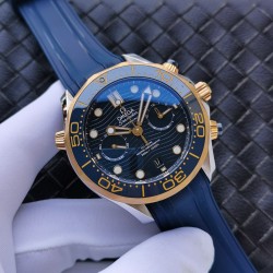 OMEGA - Seamaster 300m Chronograph 44mm SS/YG/RU Blue Dial GDF A9900