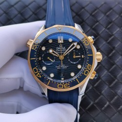 OMEGA - Seamaster 300m Chronograph 44mm SS/YG/RU Blue Dial GDF A9900
