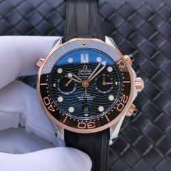 OMEGA - Seamaster 300m Chronograph 44mm SS/RG/RU Black Dial GDF A9900