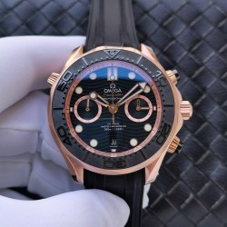 OMEGA - Seamaster 300m Chronograph 44mm RG/RU Black Dial GDF A9900