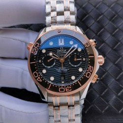 OMEGA - Seamaster 300m Chronograph 44mm SS/RG/SS Black Dial GDF A9900