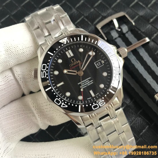 OMEGA - Seamaster 300m 42mm SS/SS Black Dial URF A8800