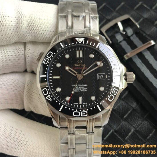 OMEGA - Seamaster 300m 42mm SS/SS Black Dial URF A8800