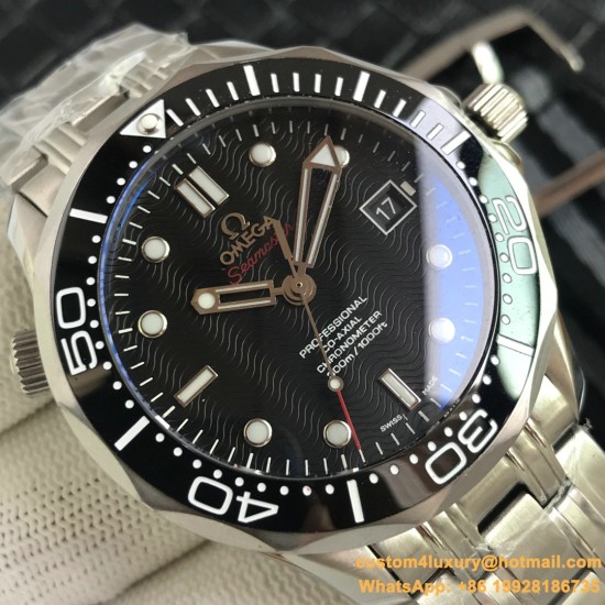 OMEGA - Seamaster 300m 42mm SS/SS Black Dial URF A8800