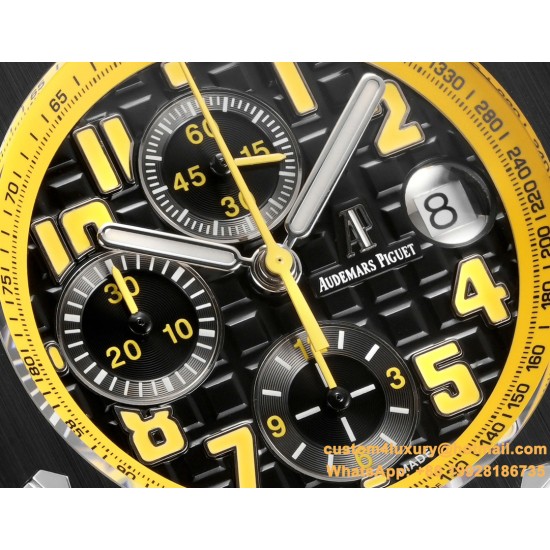 Royal Oak Offshore 26176FO 42mm SS/RU Black Dial TKF A7750