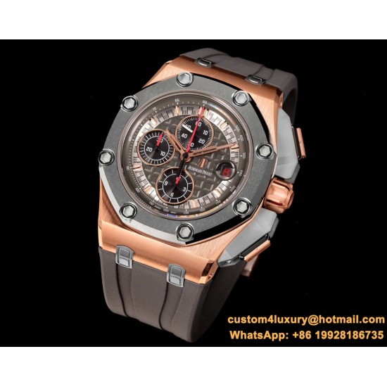 Royal Oak Offshore 26401RO 44mm RG/RU Black Dial TKF A7750